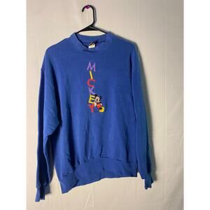 Vintage Mickey Unlimited Mickey Mouse Blue Crewneck Sweater Pullover Men's XL